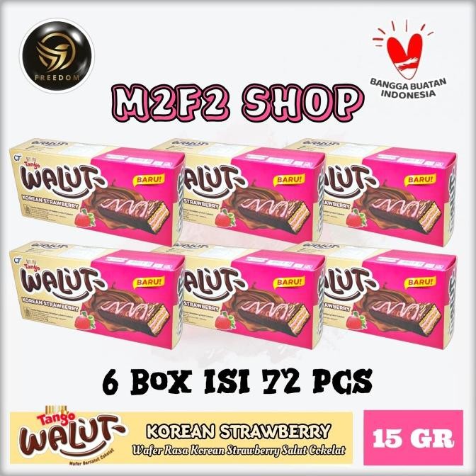 

Best Sales Tango Wafer Walut Korean Strawberry Salut Cokelat - 15 Gr (6 Box) Limited Edition