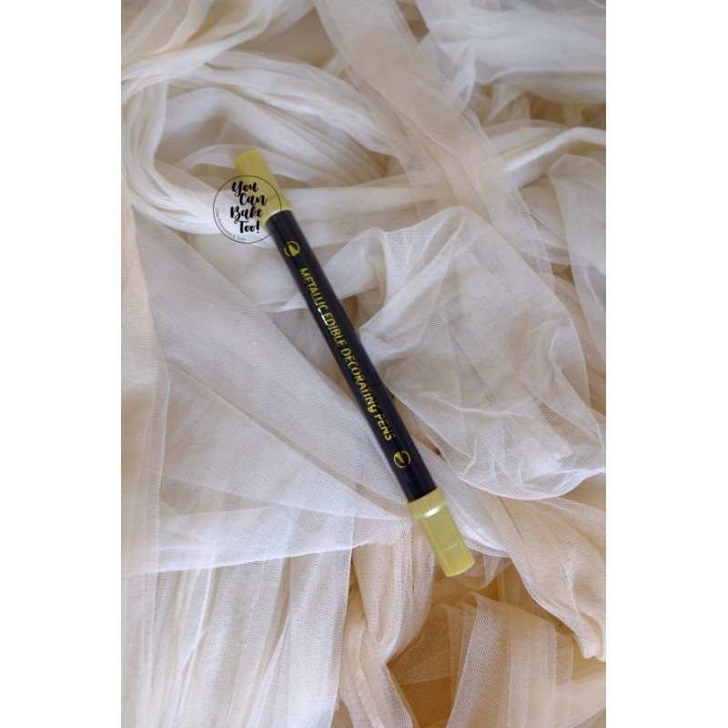 

Gold Metallic Edible Pen Cookie Couture Dual Tip
