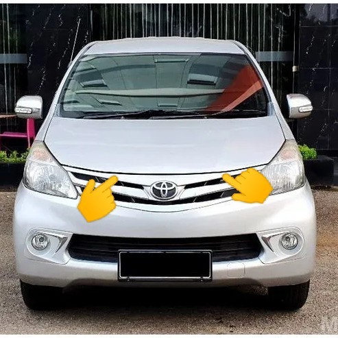 List lis chrome grill bumper bemper depan all new avanza orinal