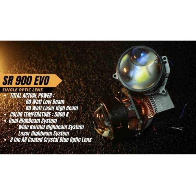 HARGA DISC - SABER SR900 EVO LED Projector Headlamp Laser LED Lampu Laser