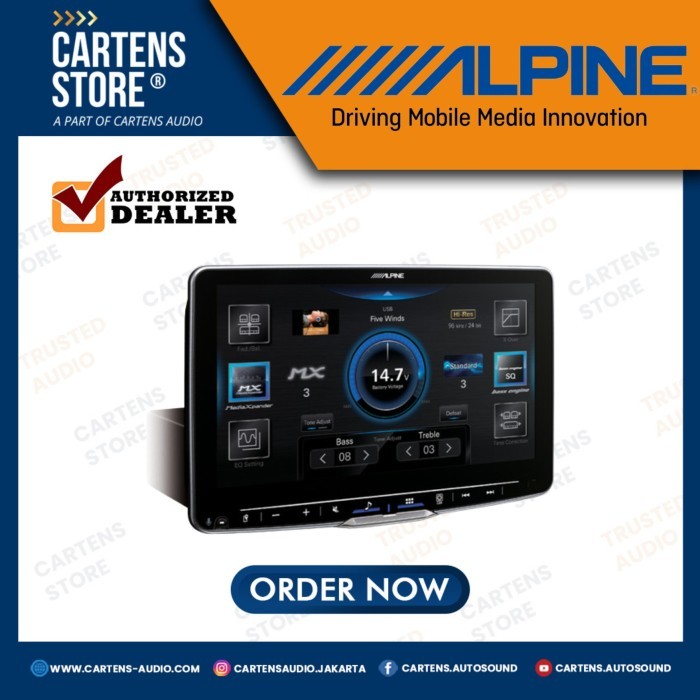 Head Unit Alpine Ilx-F509 9" Original Alpine Indonesia By Cartens