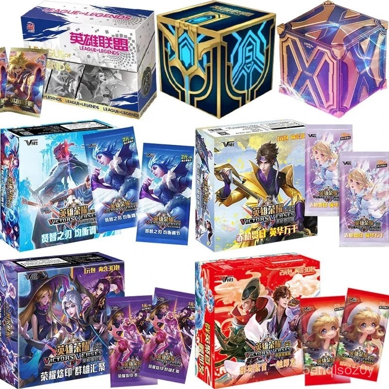 Genuine League of Legends Card Game Collection Anime Figure TCG Battle Card Hero Glory UTR Flashcard