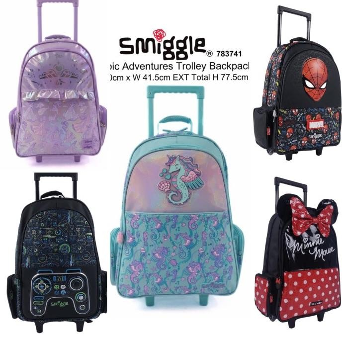 TERMURAH - SMIGGLE Tas Trolley Bag Anak / Tas Troli Trolly
