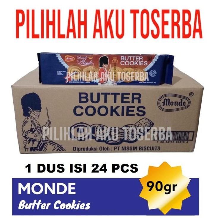 

Terlaris Biskuit Monde Butter Cookies 90 Gr - ( Harga 1 Dus Isi 24 Pcs ) Pengiriman Cepat
