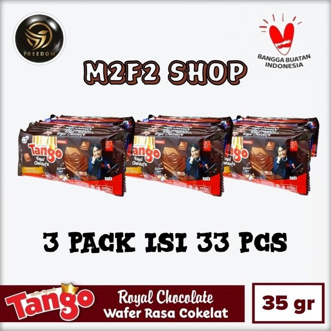 

Tango Wafer Royal Chocolate Bite Size | Krim Cokelat - 35 Gr (Harga 3 Pack) Limited Edition