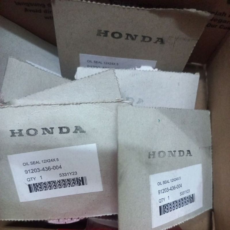 91203436004 – OIL SEAL 12X24X 5, SEAL WATERPUMP ADV, PCX, VARIO 125 FI, VARIO 150 FI ORI AHM