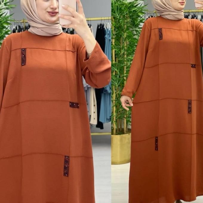 Terbaru Gamis Turki Livea Jumbo Ld 110 120 130 140 150 Cringkle Simple Mewah Limited Edition