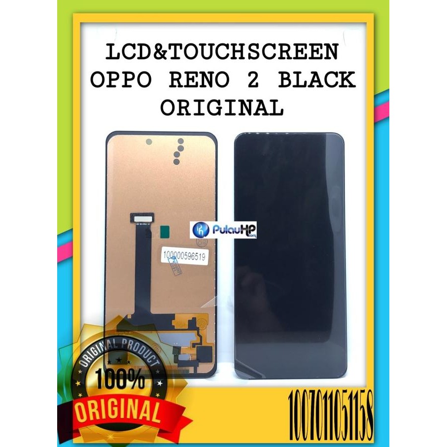 TERMURAH - LCD TOUCHSCREEN OPPO RENO 2 BLACK ORI