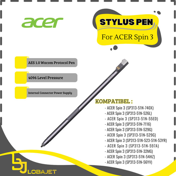ACER Spin 3 Stylus Pen - Pena Stylus untuk ACER Spin 3
