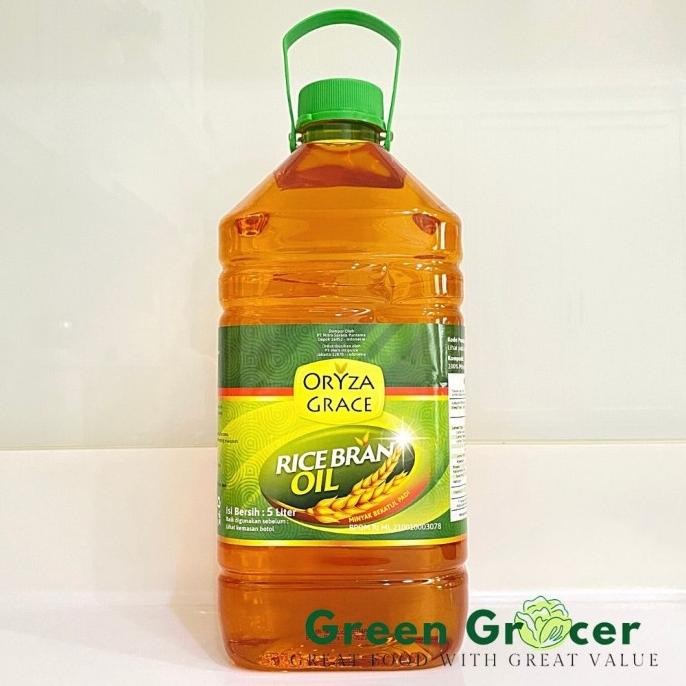 

Oryza Grace Rice Bran Oil 5 L / Minyak Goreng Beras Bekatul 5 Litre Original Dan Terpercaya