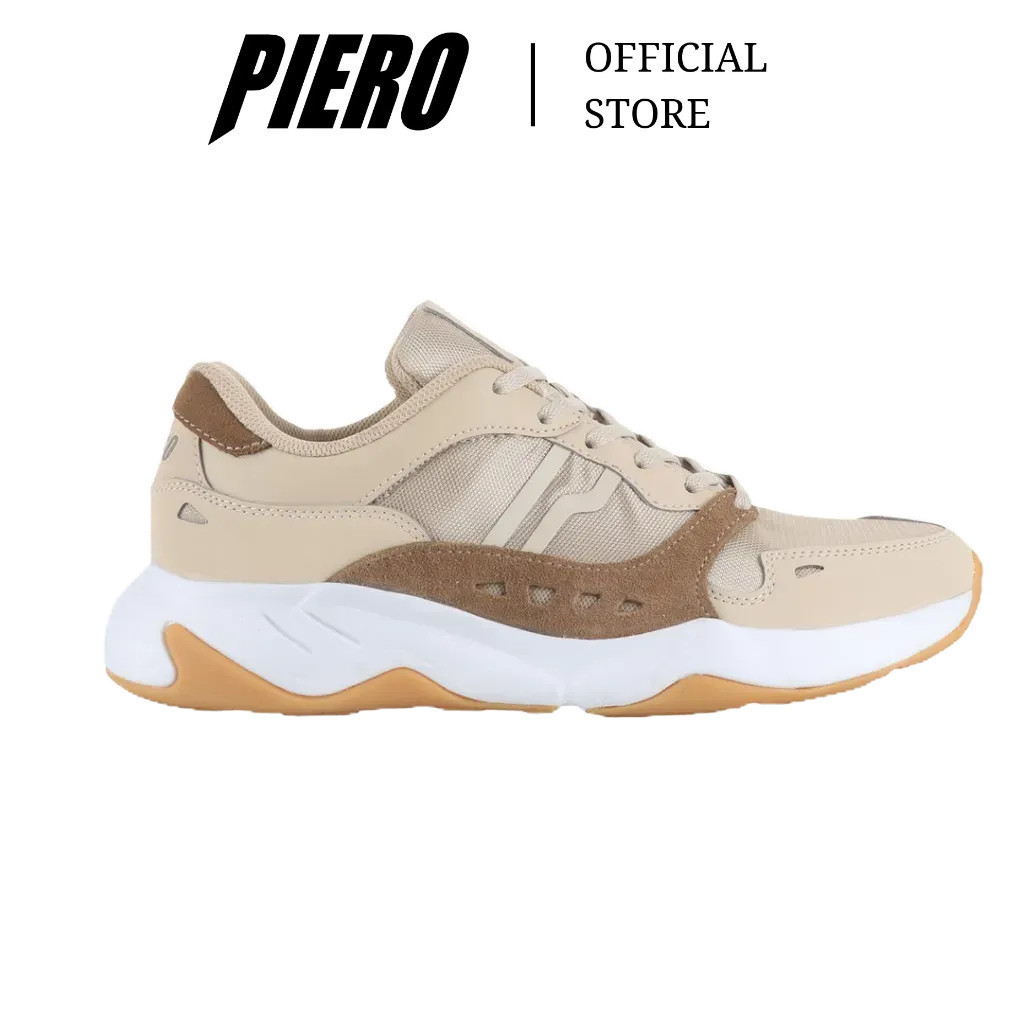 PIERO SEPATU SNEAKERS PRIA ERGO KHAKI   P20613