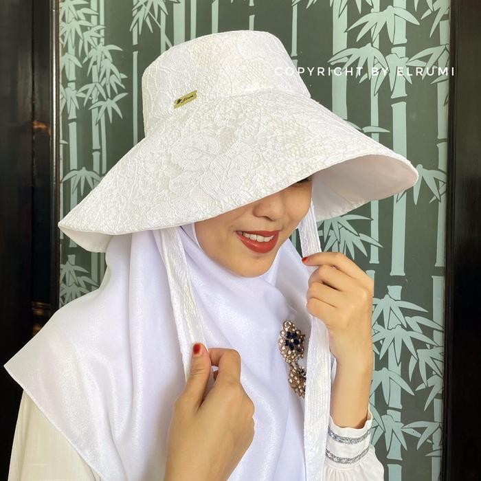 Arkhe Topi Pantai Bucket Hat Premium Topi Umroh Haji Musim Panas Perlengkapan Baitullah Topi Rimba