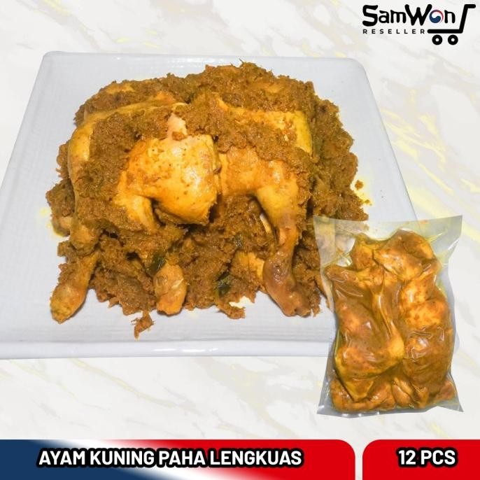 

READY PAHA AYAM UNGKEP BUMBU KUNING ISI 12 POTONG SIAP GORENG (VACUM PRESS)
