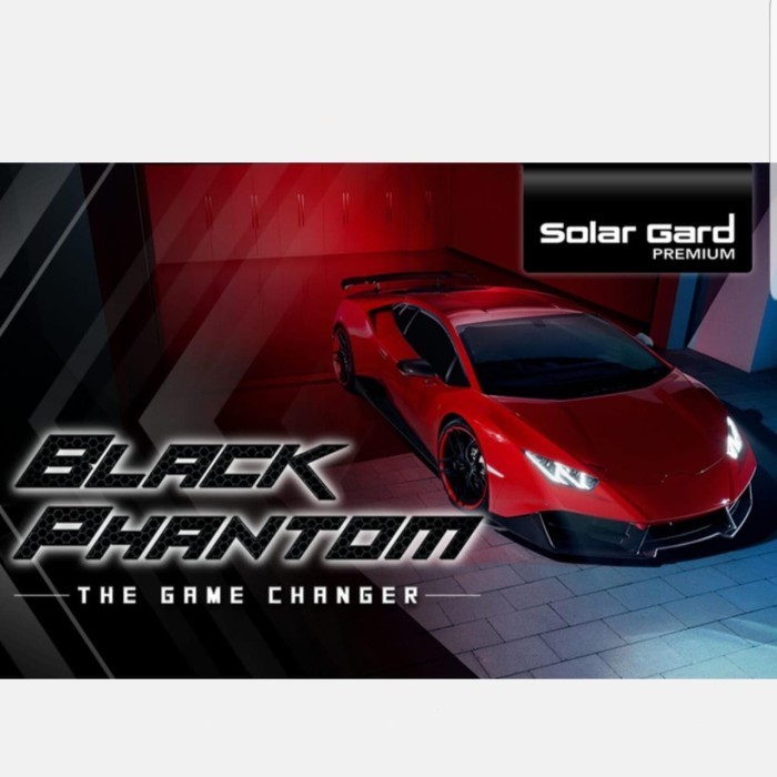 Kaca Film Mobil Solar Gard / Solar Gard Premium Black Phantom - Depan