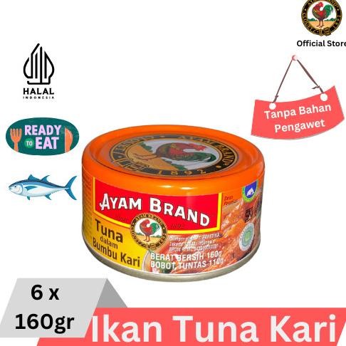 

READY IKAN TUNA KALENG PAKET 6 PCS KARI AYAM BRAND 160GR