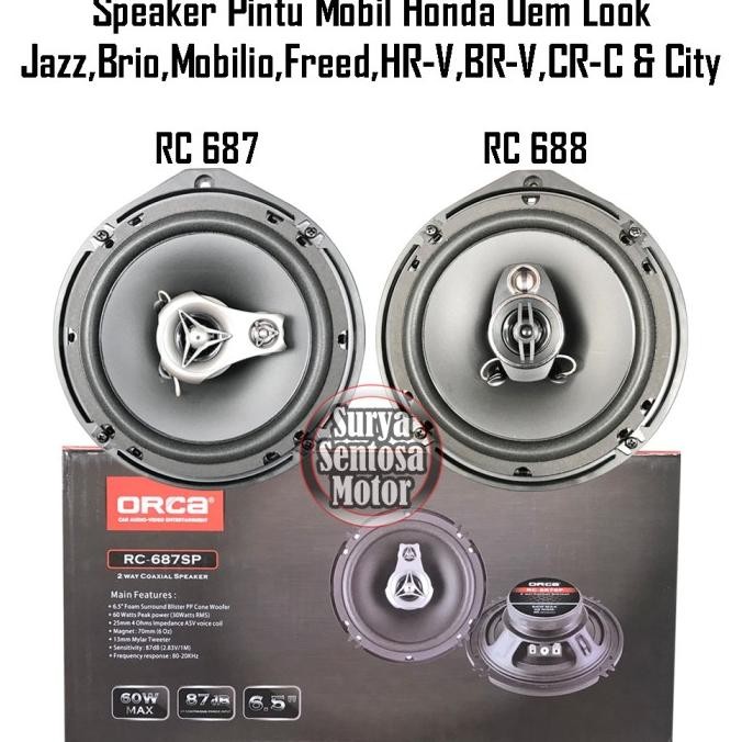 Ori - Speaker Pintu Honda Freed Mobilio Brio HRV BRV Jazz Orca 2 Way Oem PNP