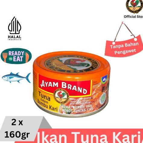 

READY IKAN TUNA KALENG KARI AYAM BRAND 2 PCS 160GR