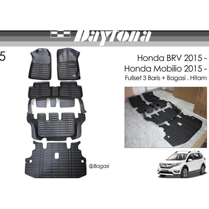 Ori - DAYTONA Karpet 5D Honda Mobilio 2015- FULL SET