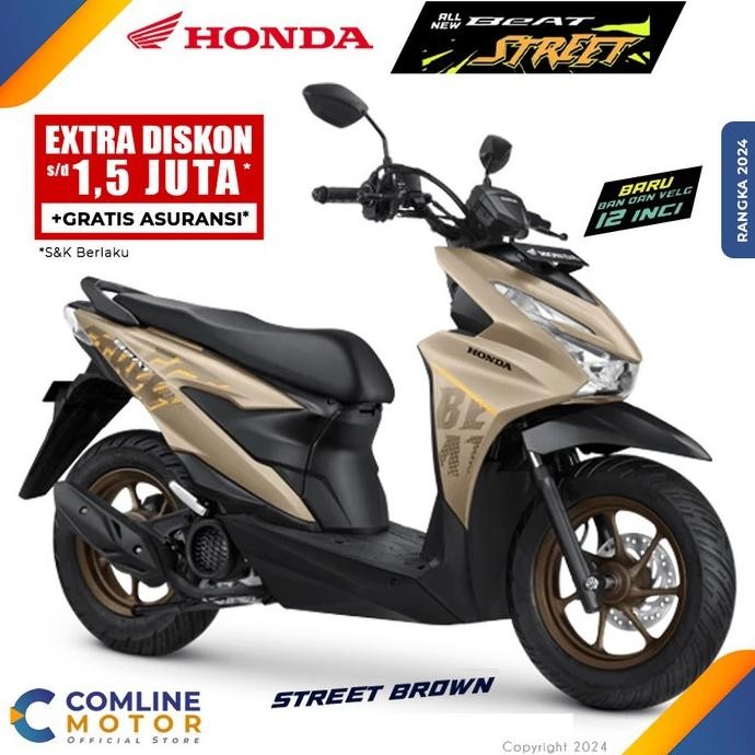 Ori - COMLINE-Sepeda Motor All New Honda Beat Street (LC)