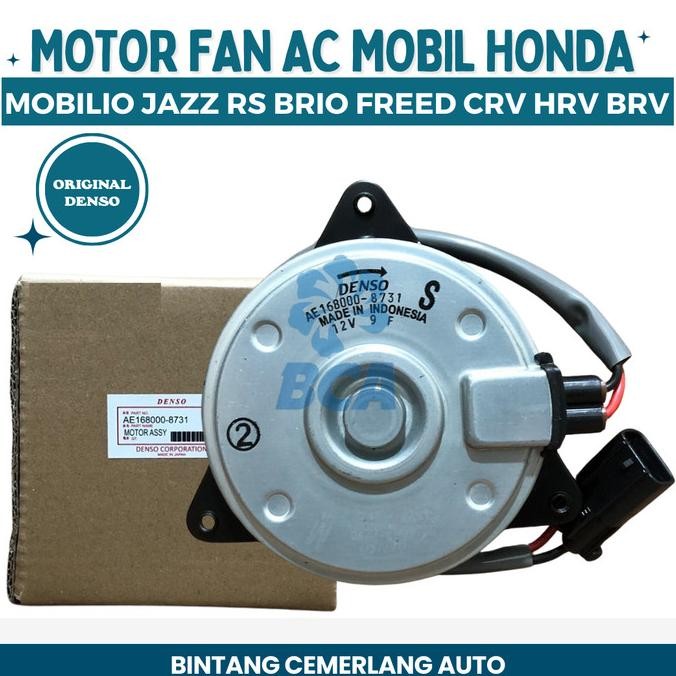 Ori - MOTOR FAN HONDA AC MOBIL DENSO MOBILIO JAZZ RS BRIO FREED CRV HRV BRV