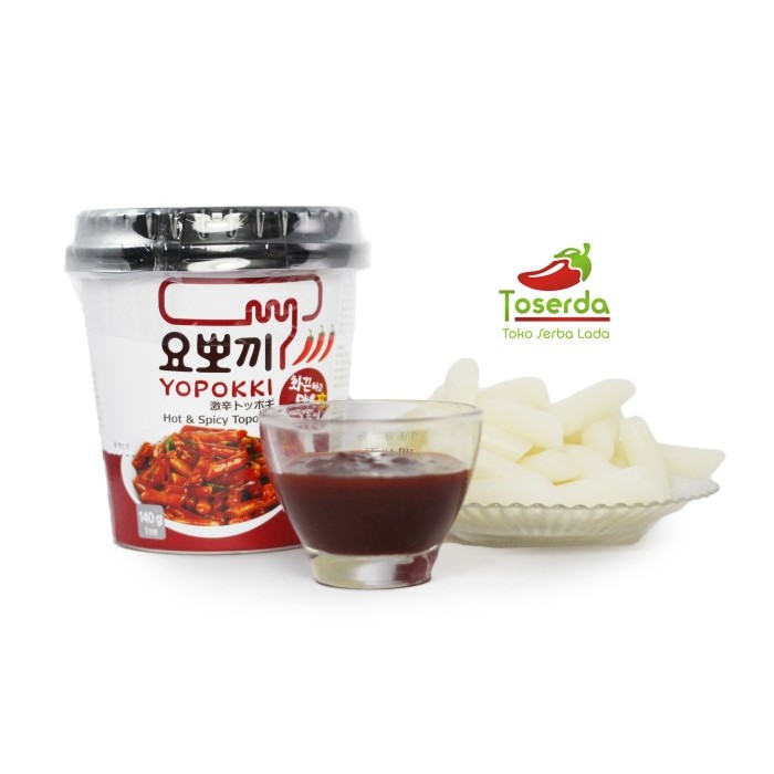 

TERUJI Makanan Khas Korea Yopokki/Topokki (Tteokbokki) Instan Cup Rasa Pedas