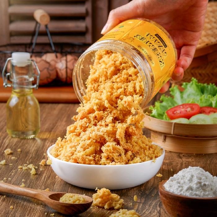 

TERPERCAYA Kremes Ayam Nostalgia 150gram Makanan Food Snack Merah Oil Cemilan keripik & camilan isi