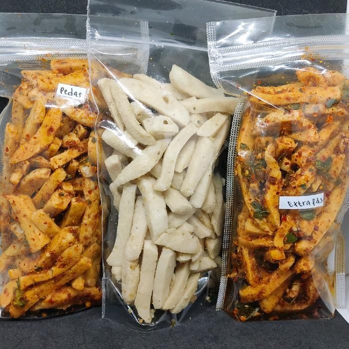 

BIG SALE paket basreng 50g(20pcs) Snacks Pedas Goreng Food Cemilan Makanan