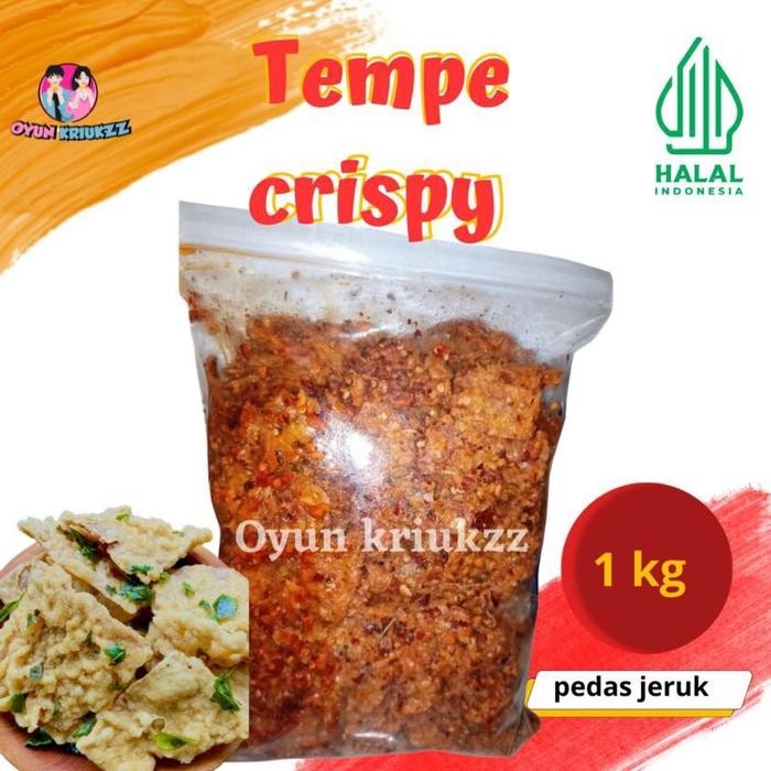 

EKSLUSIF KERIPIK TEMPE PEDAS 1 KG BEST SELLER ( COD ) OYUN KRIUKZZ food snacks Cemilan Asin Makanan