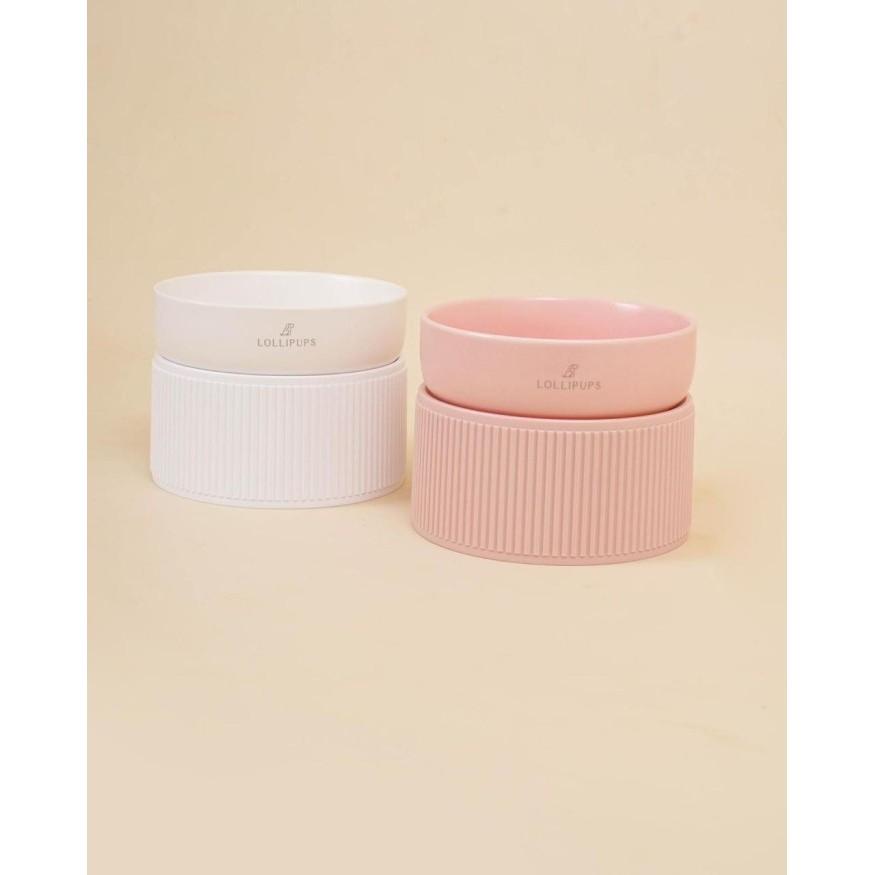 Lollipups Hi Bowl Elevated Ceramic Pet Bowl