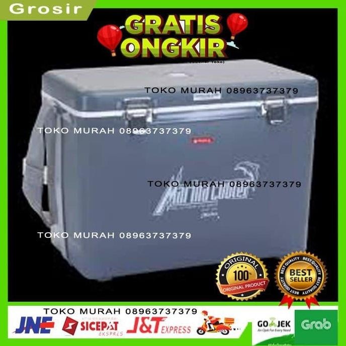Cooler box es batu ice botol minuman buah piknik camping mancing 22 ls