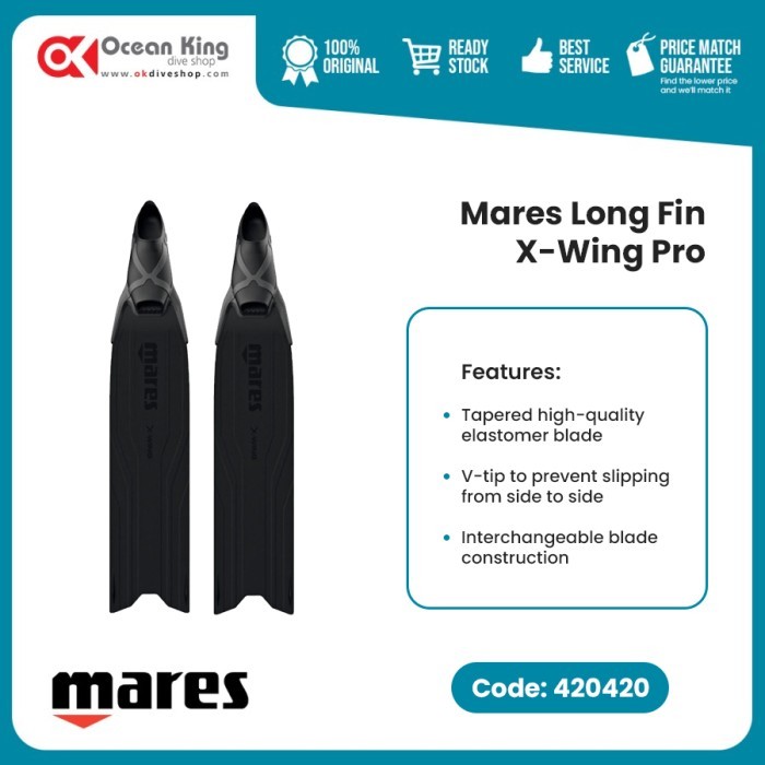 TERMURAH - LONG FIN MARES X-WING PRO / FIN FREEDIVING