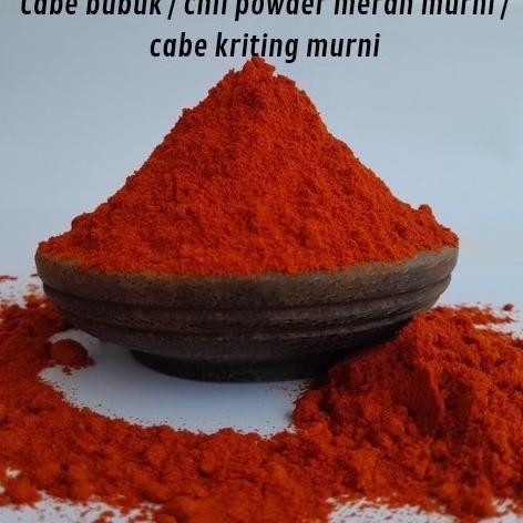 

:>:>:>:>] Cabe bubuk 100gram / chili powder murni / cabe keriting murni