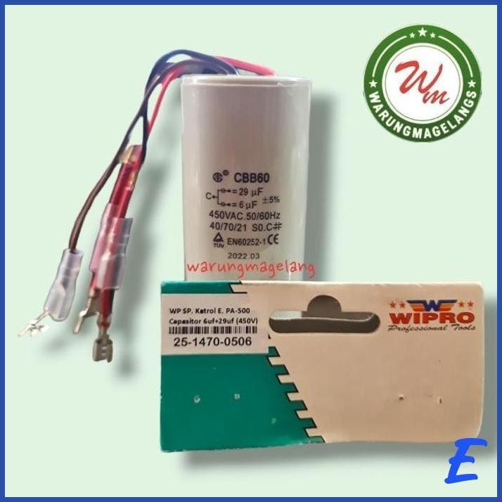 | WUN | KAPASITOR CAPASITOR WIPRO 29UF ELECTRIC HOIST PA500 PA 500 ELCO 3 PIN