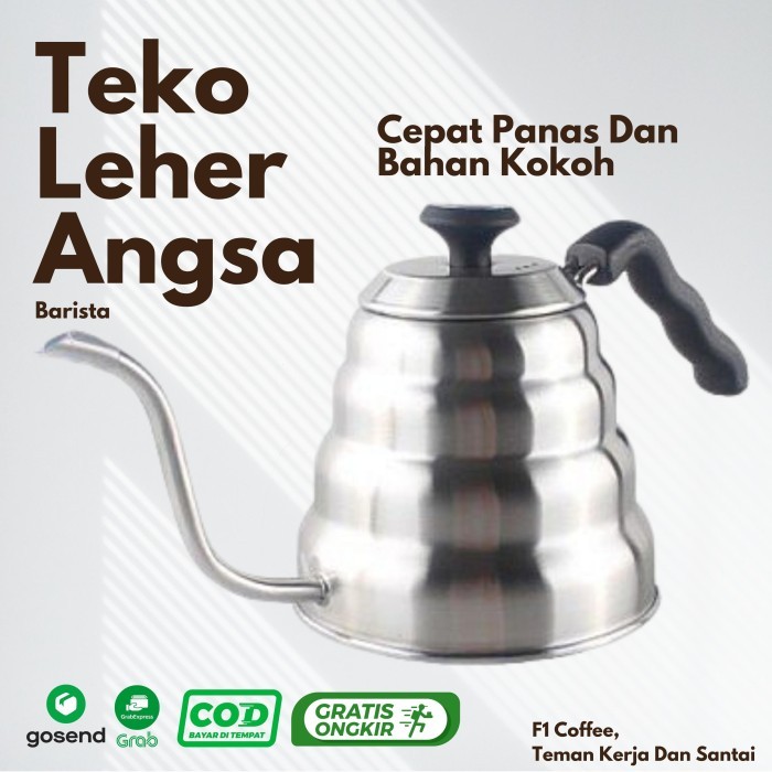 Kettle / Teko Leher Angsa Barista Kopi Berkualitas - Non Termometer