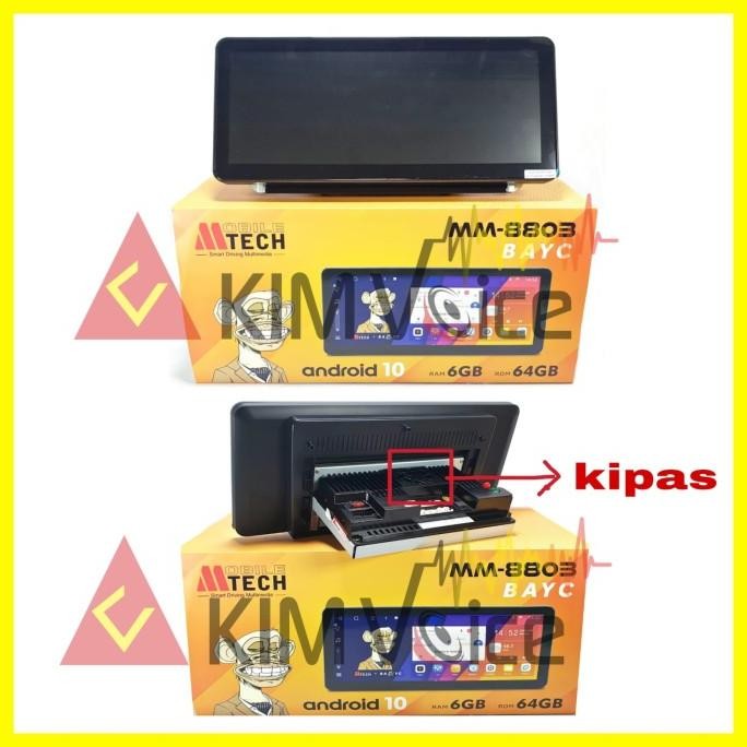 Terjangkau Head Unit Android Mtech 8803 Bayc 12.3 Inch Ram 6/64Gb