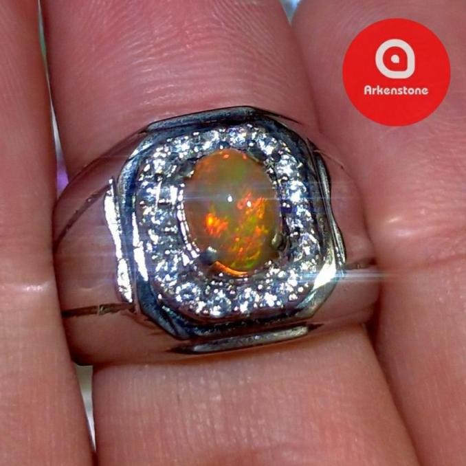 SALE CINCIN MEWAH BATU KALIMAYA TEH BERJARONG GARANSI NATURAL