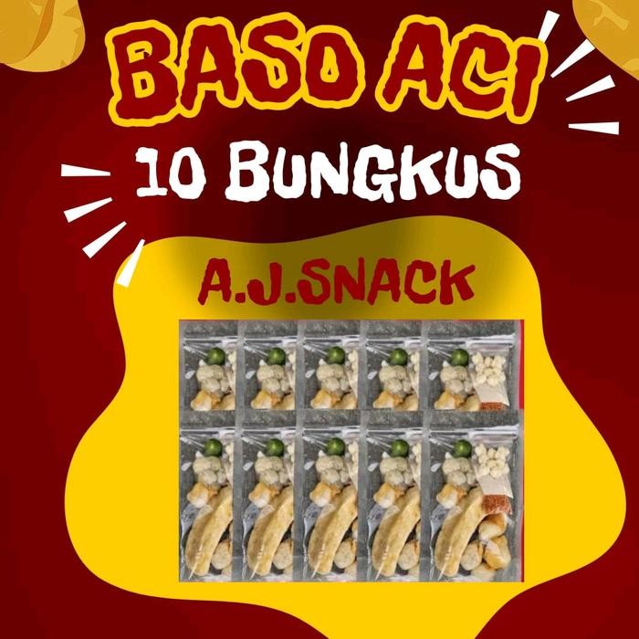 

CUCI GUDANG 10BUNGKUS SUPER MURAH A.J.SNACK Food Makanan Instan Pedas Kaldu Kuah a baso aci
