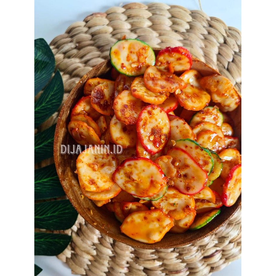 

HEMAT Krupuk Bawang Sebring Pedas Extra Daun Jeruk Seblak Kering 1KG Snack Food Cemilan Camilan