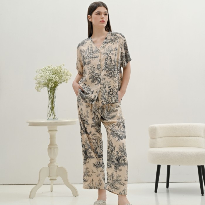 RUNALABEL - KALULA SET Piyama Kerah V