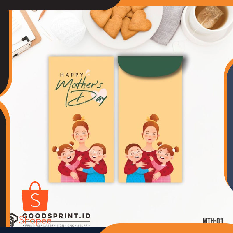 

Murah Amplop Selamat Hari Ibu Angpao Happy Mother's Day Angpau Custom Isi 6 - MTH-02 Keren