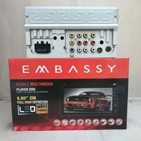 Spesial Head Unit Double Din Dvd Tv Embassy 7 Inc Mirorlink Bluetoot Universal
