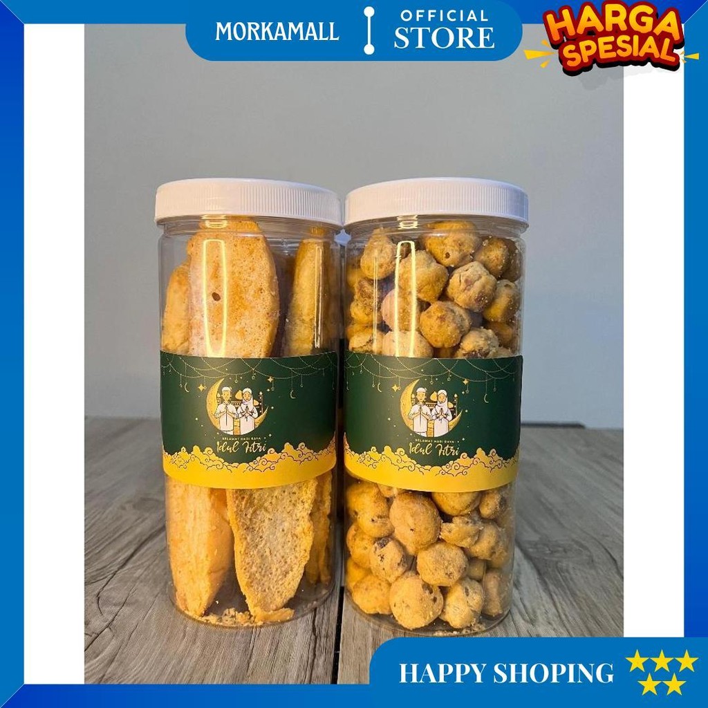 

Hampers Kue Kering Mewah Lebaran Idul Fitri 2025 (Soes+Bagelan) D Promo 3.3