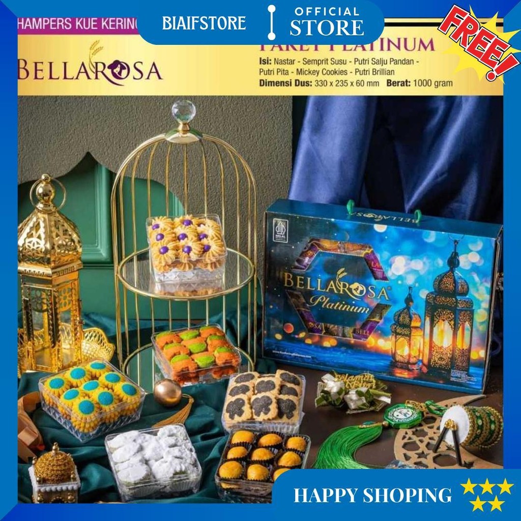 

Bellarosa Paket Platinum Kue Lebaran Bellarosa / Parsel Kue Kering D Promo 3.3