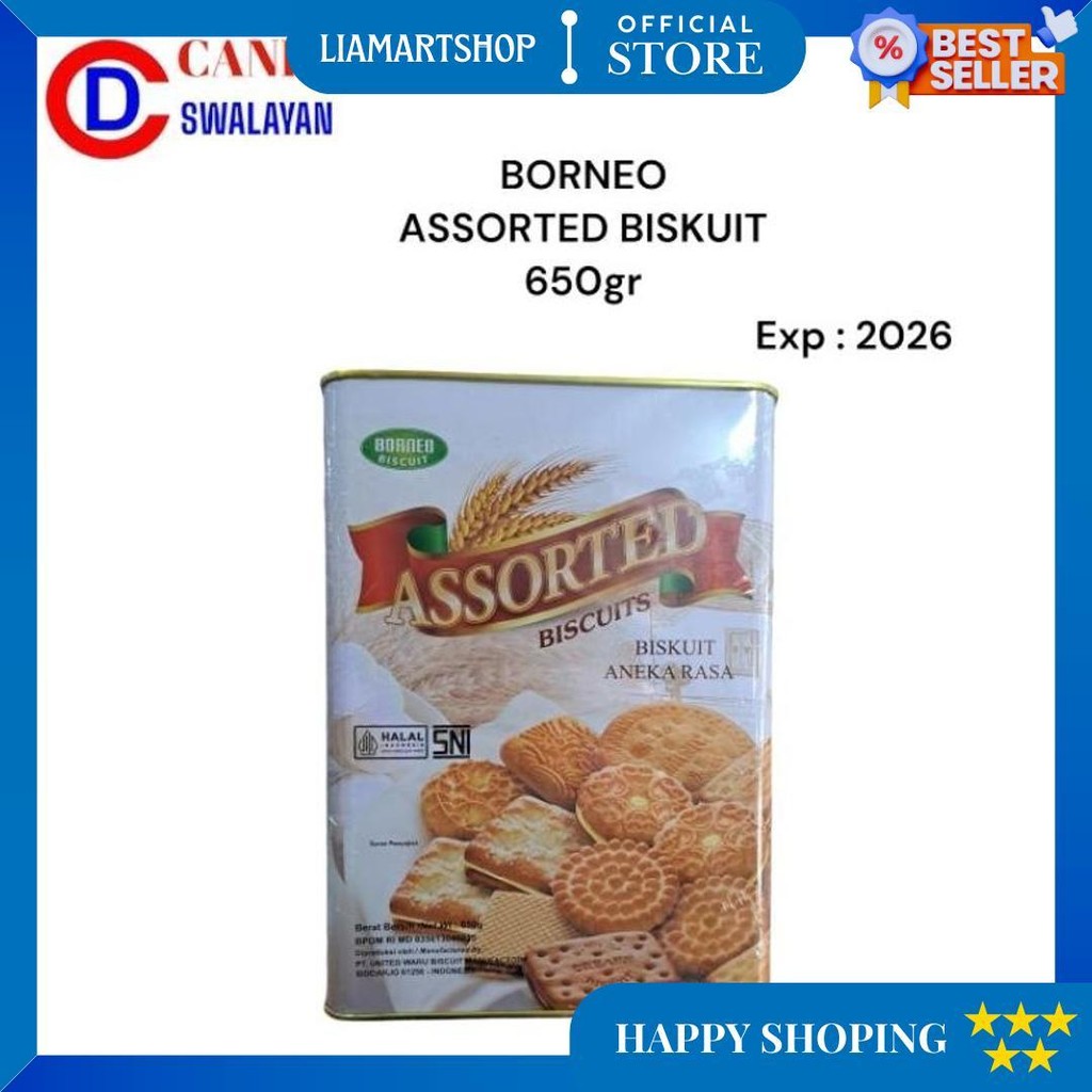 

Biskuit Borneo Assorted 650Gr D Gratis Ongkir