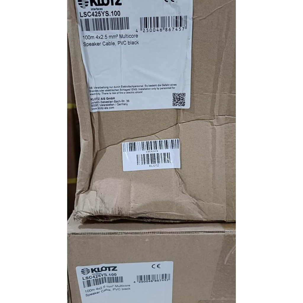 Kabel Speaker 4 X 2,5Mm | Klotz [Lsc425Ys] New Stok