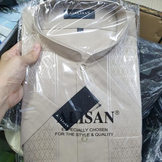 KOKO ALISAN LENGAN PENDEK ORIGINAL BIG SIZE (16,5-17,5) XXL - XXXXL BAJU KOKO LEBARAN 2025 BUSANA MU