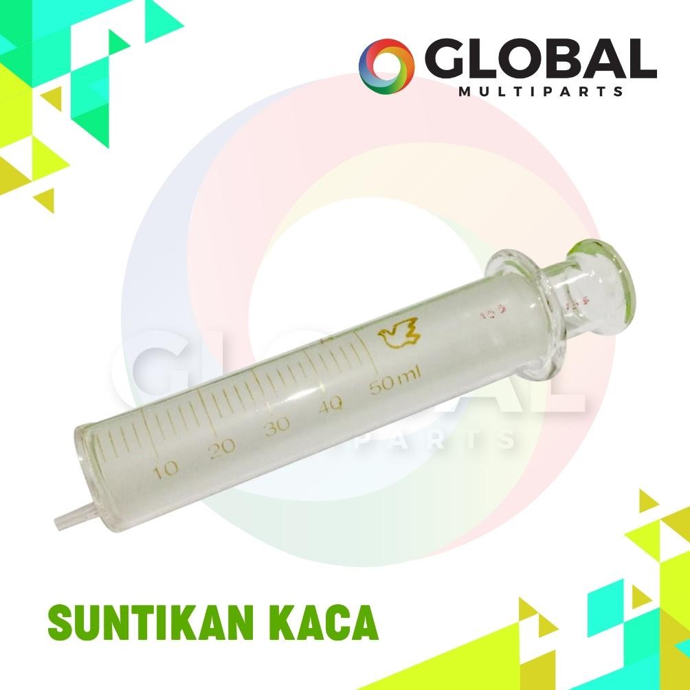 Glass Syringe / Suntikan Kaca 50 Ml