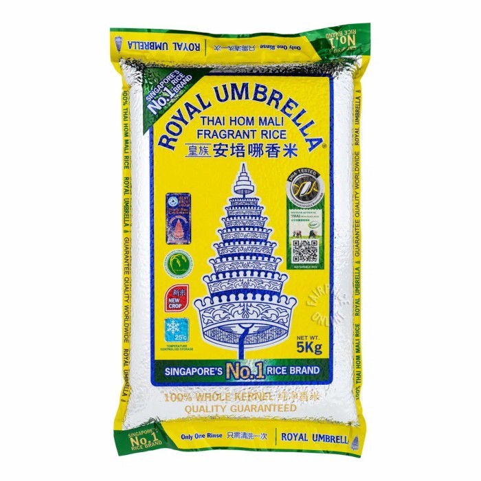 

Royal Umbrella Thai Hom Mali Fragrant Rice - New Crop 5kg