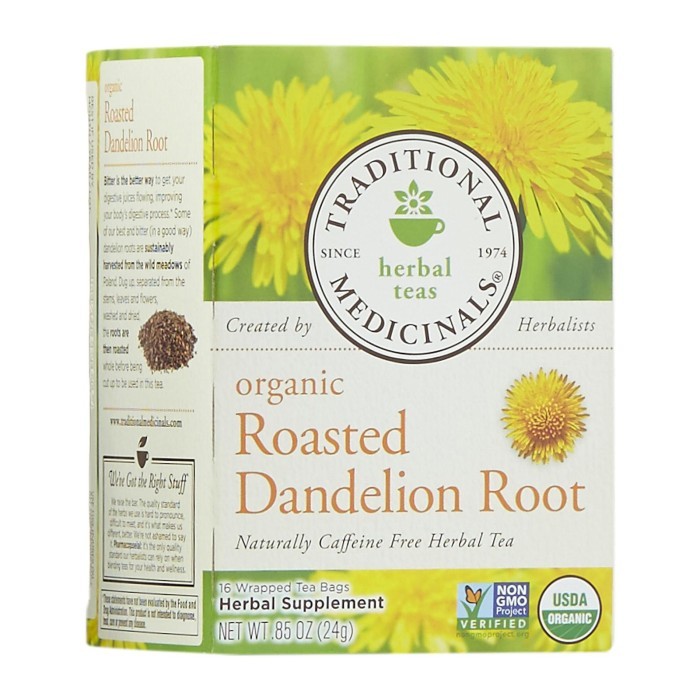 

Traditional Medicinals Organic Roasted Dandelion Root Tea 24 g