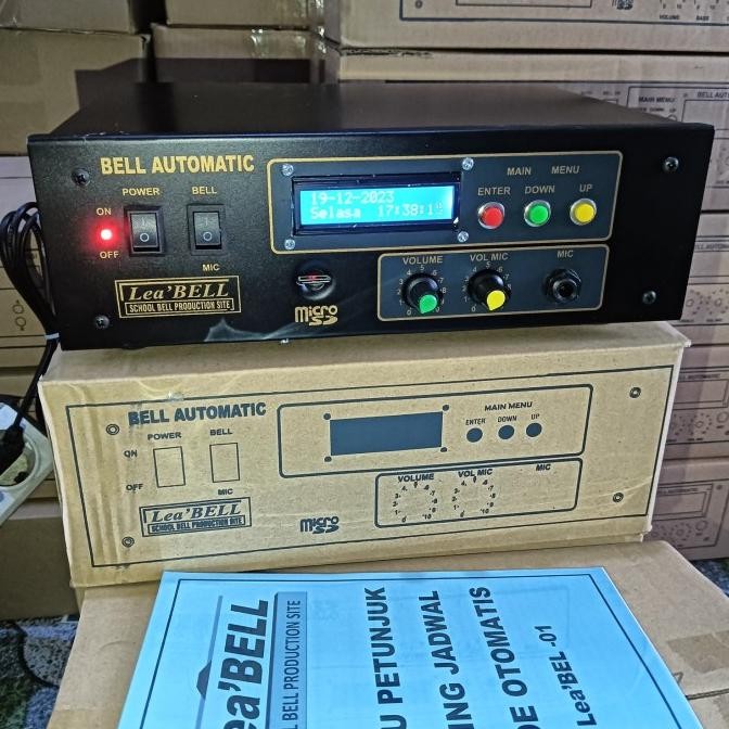 Bell Sekolah Otomatis Wifi Kecil Dg Satu Speaker ( Seting Jdwl Via Hp) New Stok